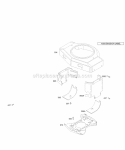Blower HousingShrouds Diagram and Parts List for 460777-2290-E2  Briggs and Stratton Engine